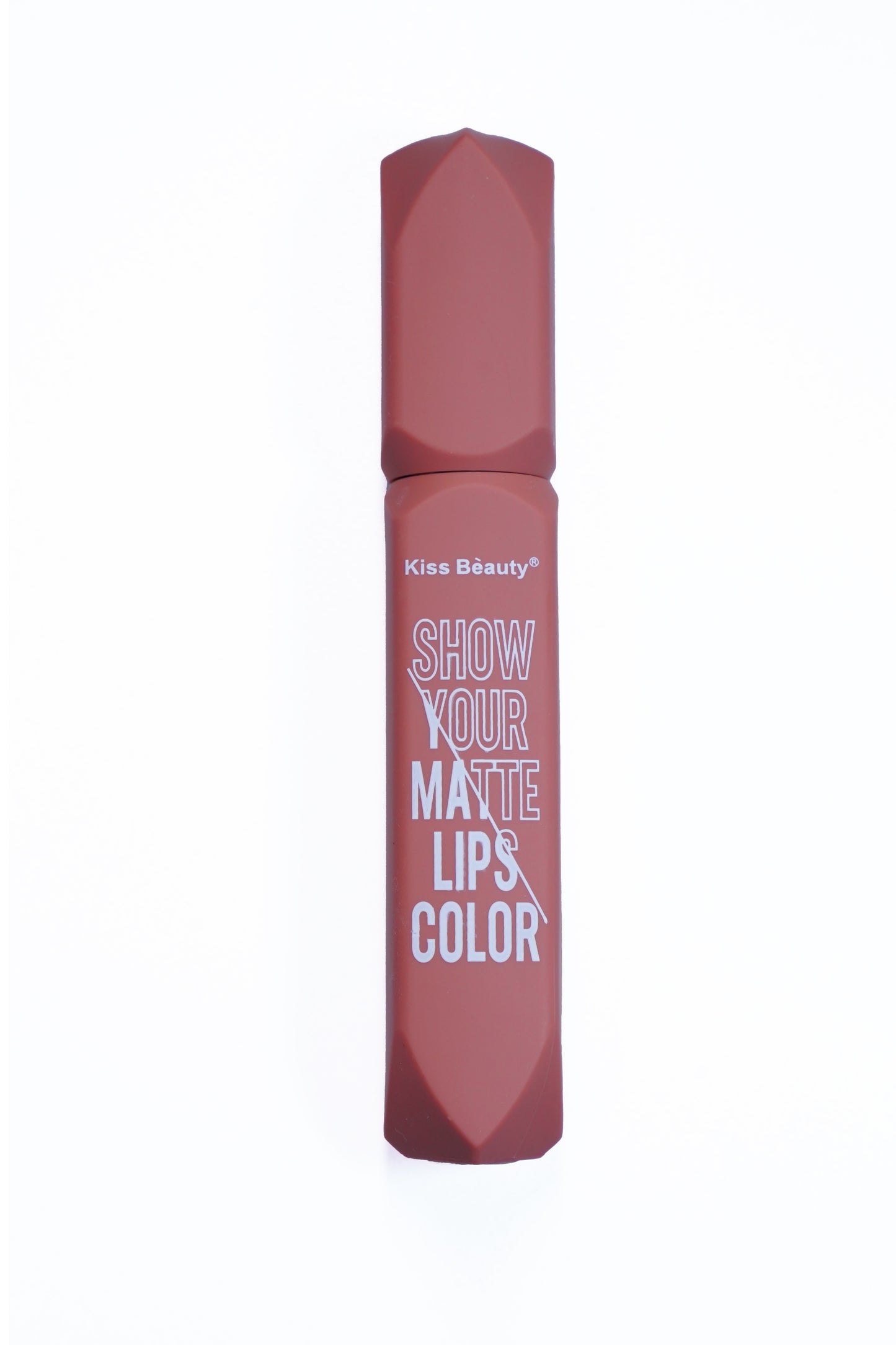Kiss Beauty Matte Lipstick β Nude Peach Brown